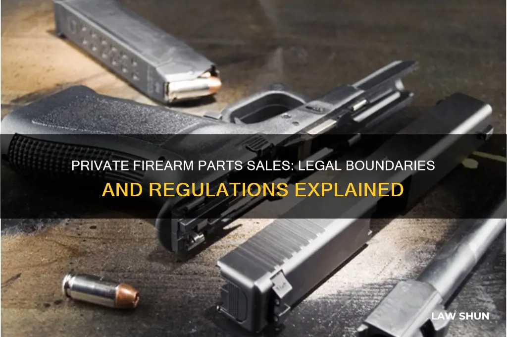 is there any law about private sale of firearm parts