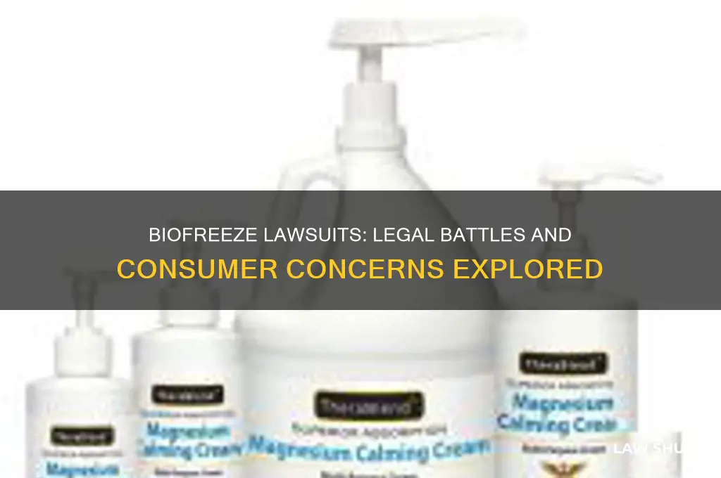 is there any law suits on biofrezze