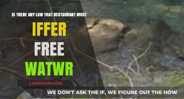 Legal Requirement for Restaurants to Provide Free Water: What You Need to Know