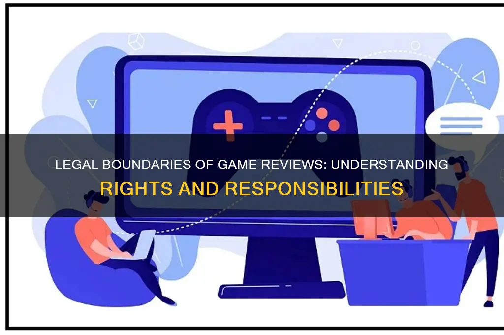 is there any laws about game reviews