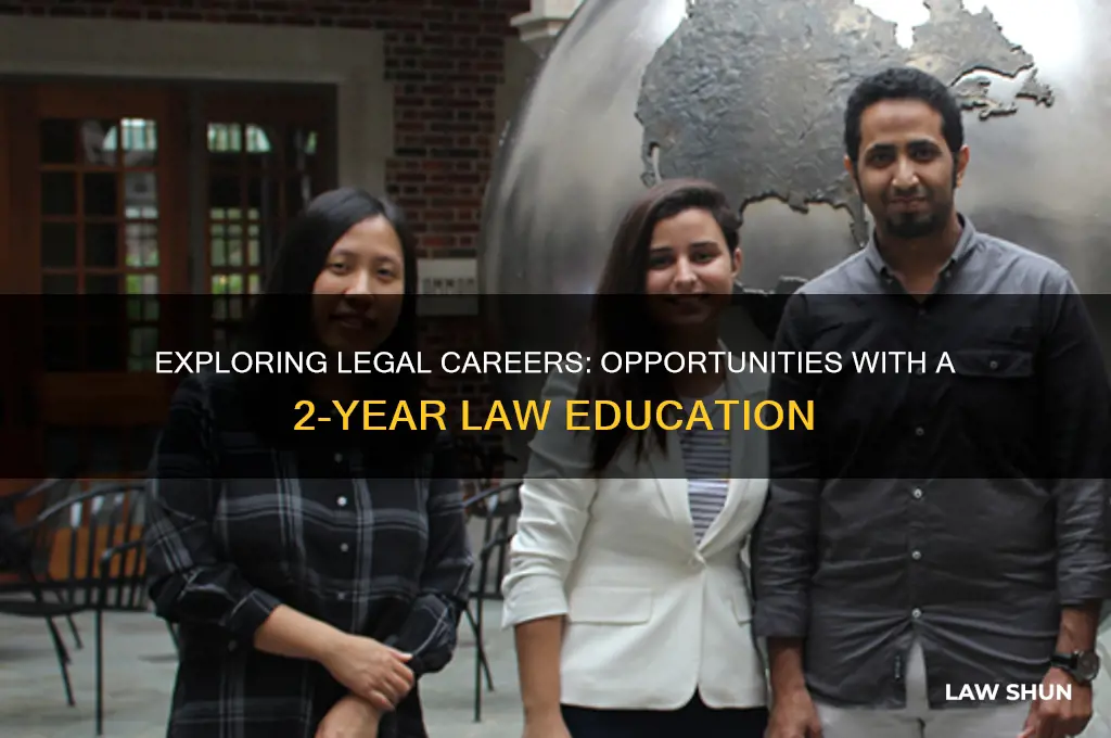 is there any occupations in law for 2 year education