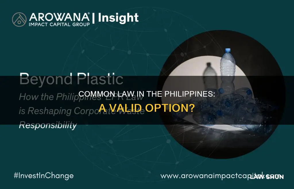 is there common law in the philippines