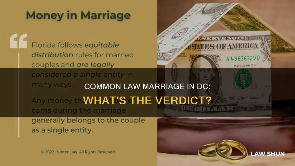 is there common law marriage in dc