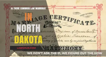 North Dakota: No Common Law Marriage Allowed