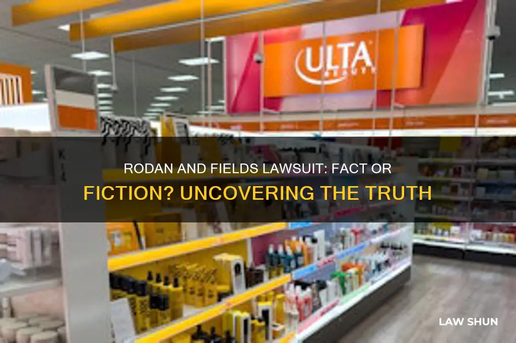 is there really a law suit againt rodan and fields