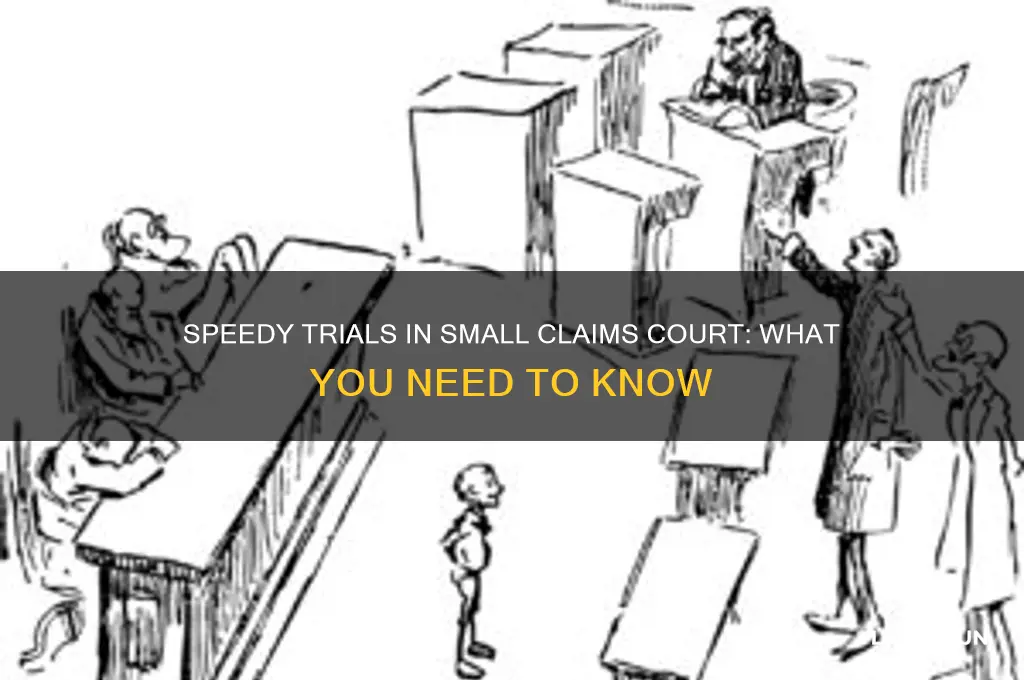is there speedy trial law for small claims court