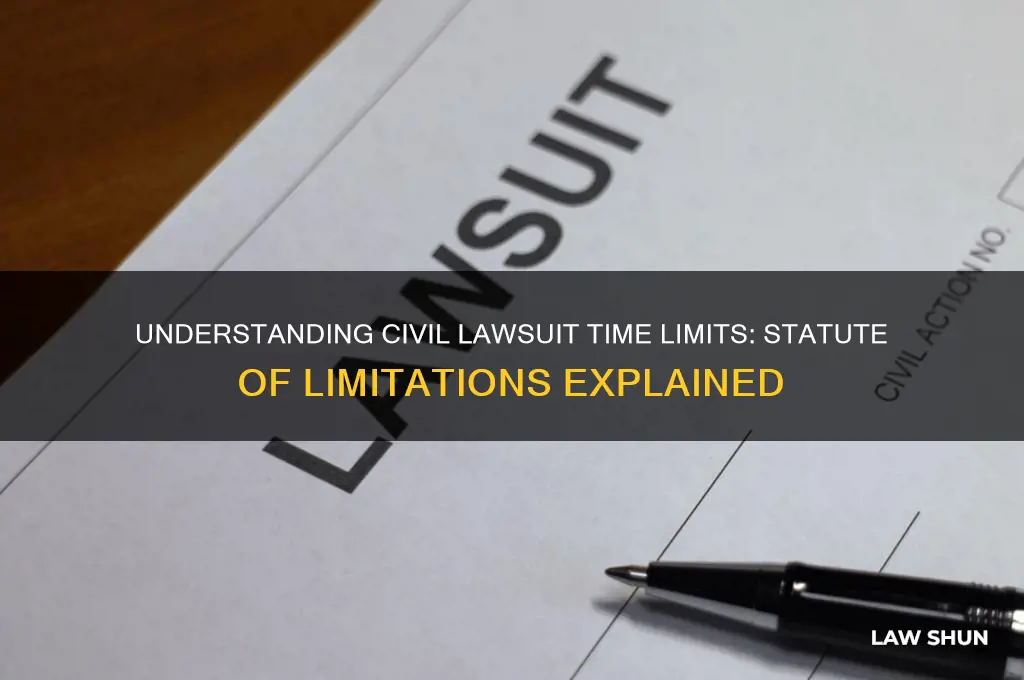 is there statute of limitation for civil law suit
