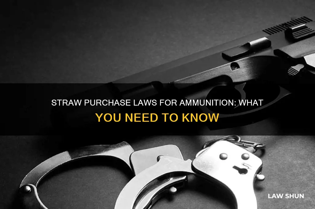 is there such a law as straw purchase for ammuntion
