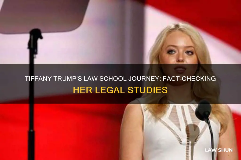 is tiffany trump a law student