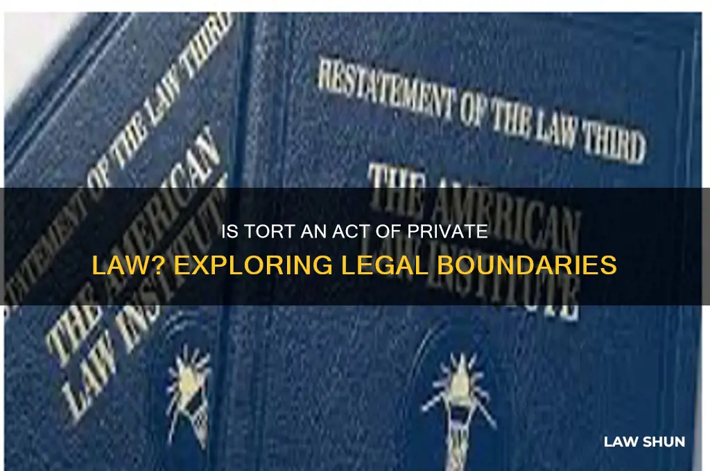 is tort an act of private law