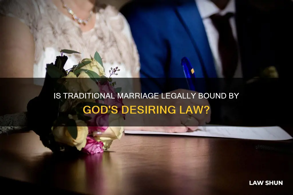 is traditional marriage a part of the law desiring god