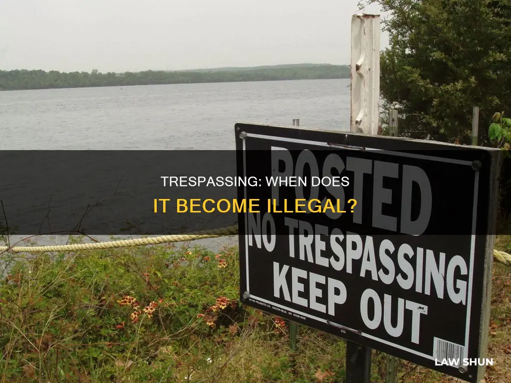 is trespassing breaking the law