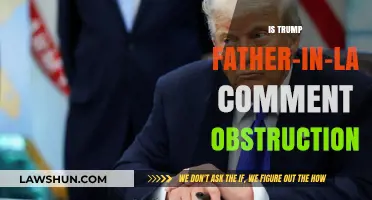 Trump's Father-in-Law Comment: Obstruction or Political Rhetoric?