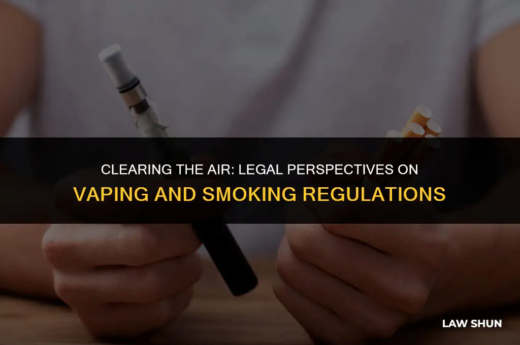 is vaping considered smoking by law