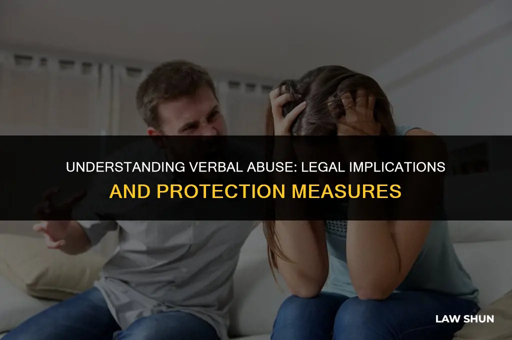 is verbal abuse against the law