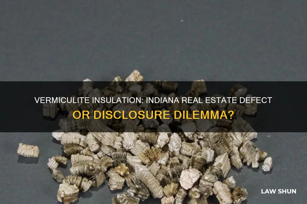is vermiculite insulation a defect under indiana real estate law