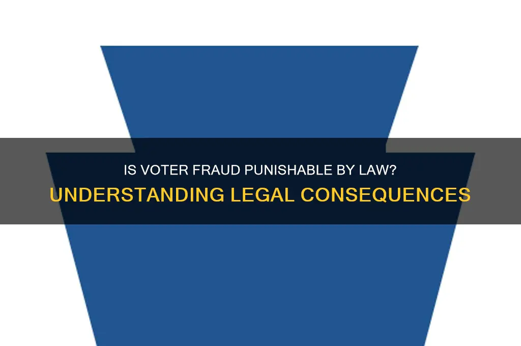 is voter fraud punishable by law