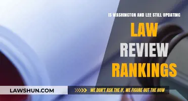 Washington and Lee Law Review Rankings: Current Updates and Status