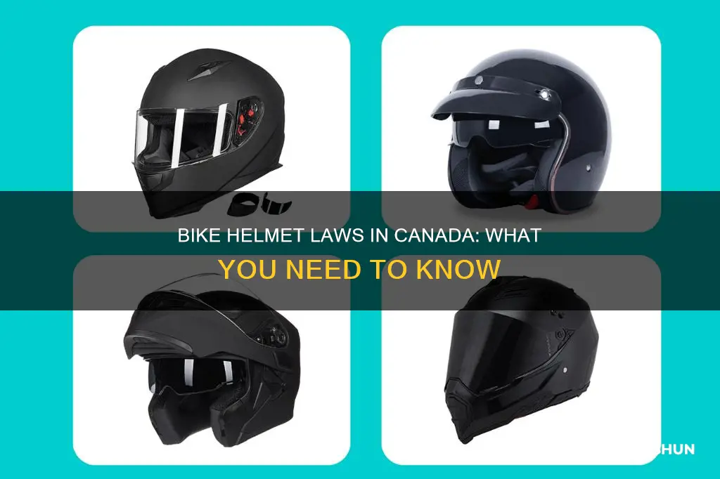 is wearing a bike helmet a law in canada