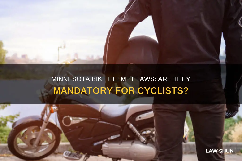 is wearing a bike helmet a law in minnesota