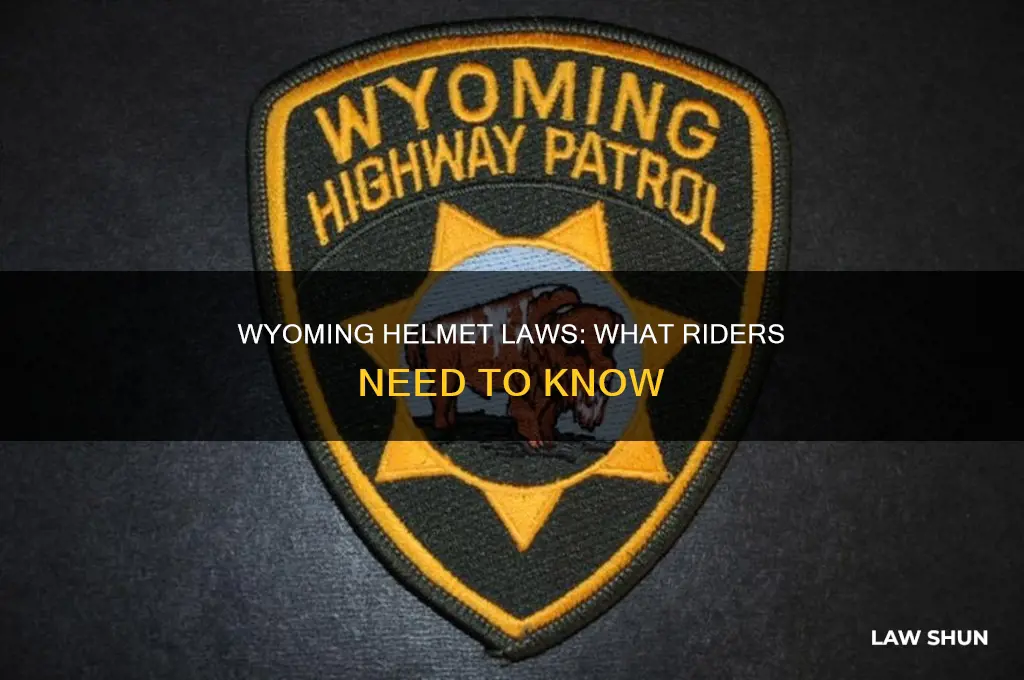 is wearing a helmet a law in wyoming