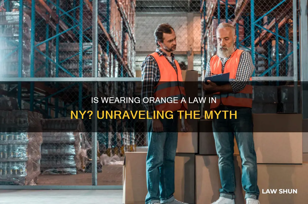 is wearing orange a law in ny