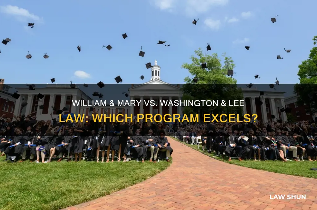 is william and mary or washington and lee law better