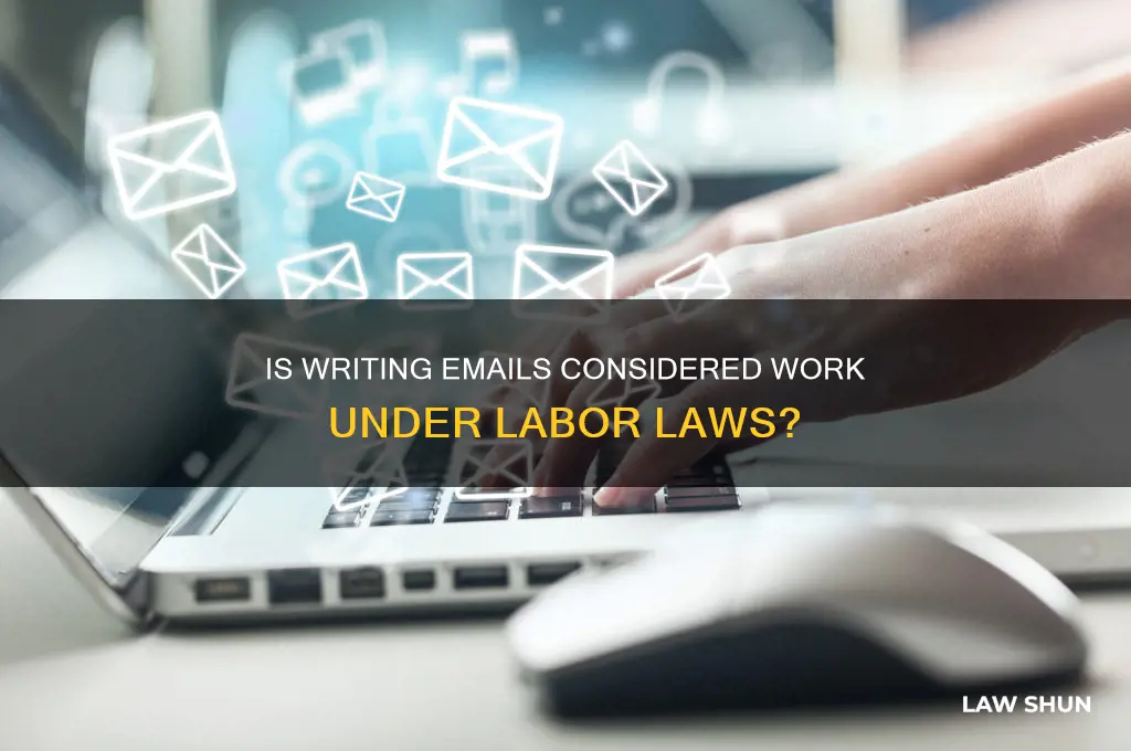 is writing an email a labor law