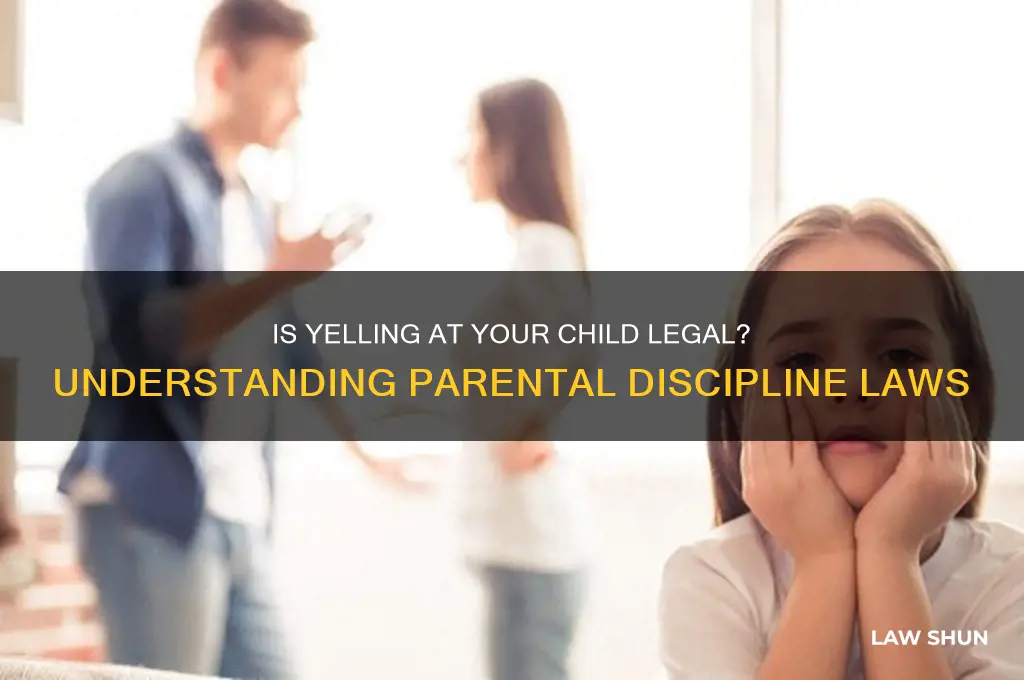 is yelling at my child against the law