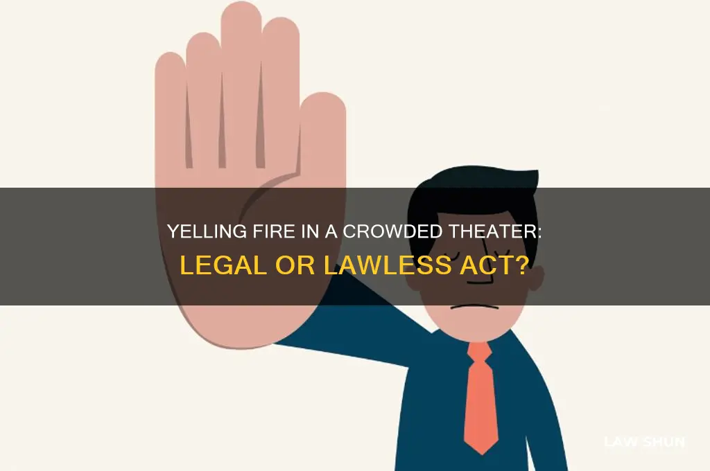is yelling fire in a crowded theater against the law