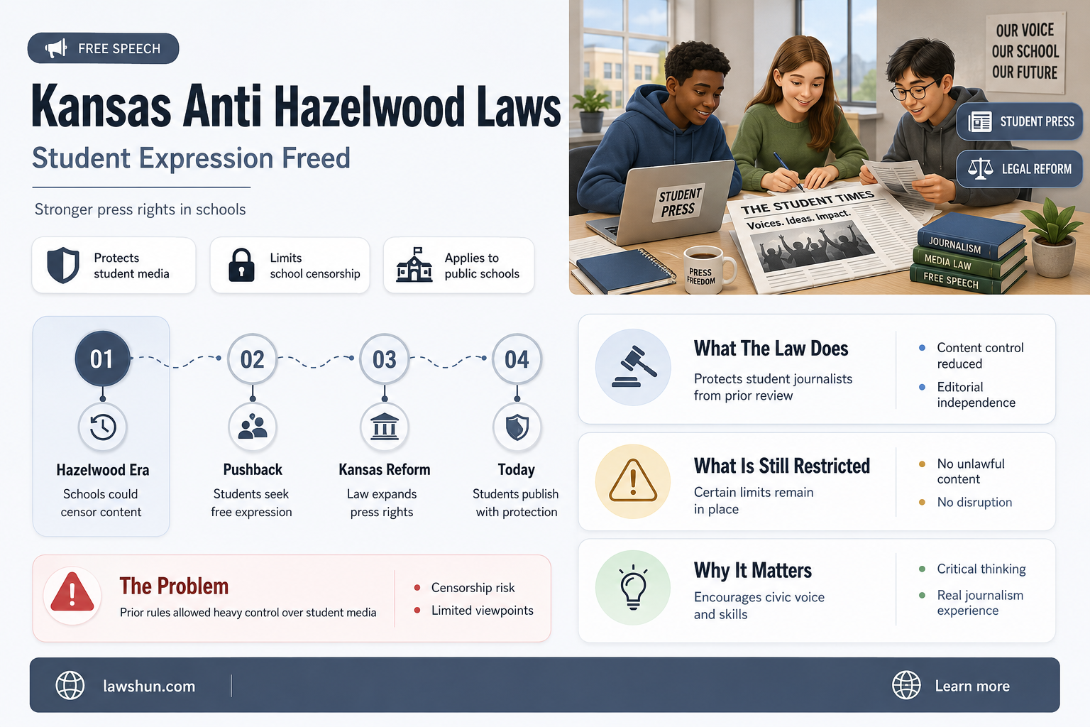 are the anti hazelwood laws in kansas