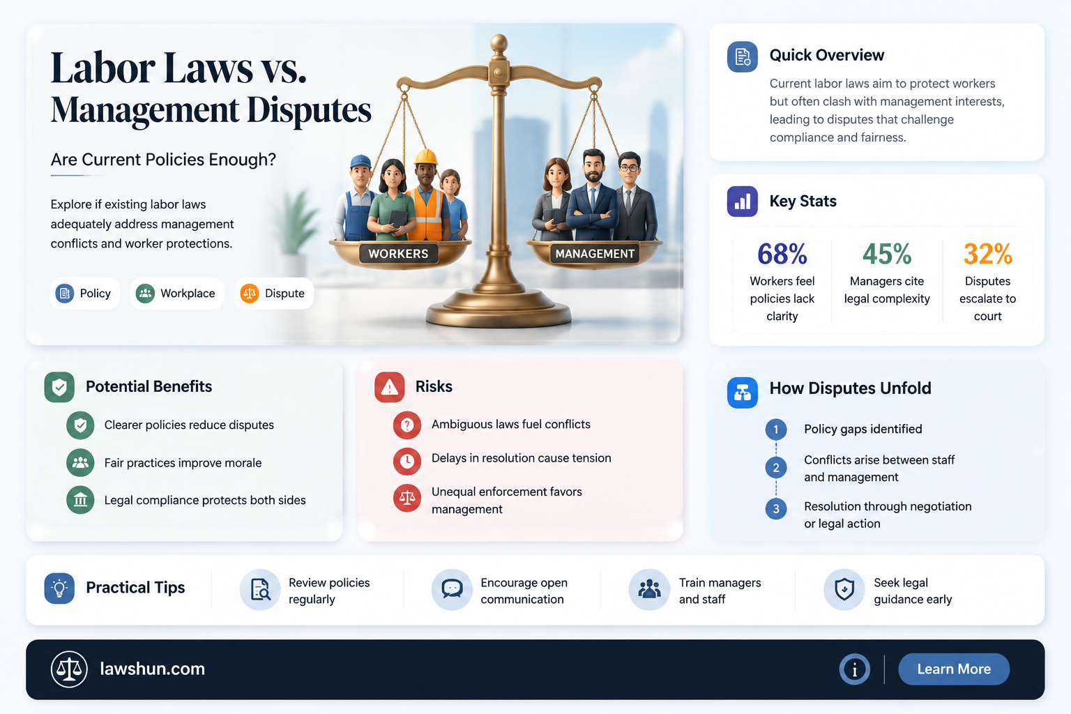 are current labor laws capable of dealing with labor-management problems