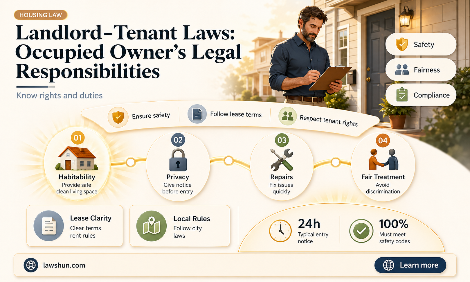 are the laws different for an owner occupied landlord