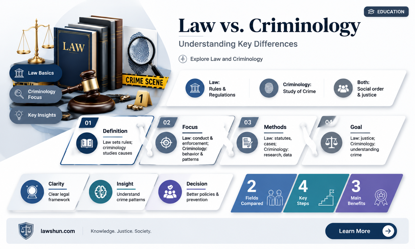 are law and criminology the same
