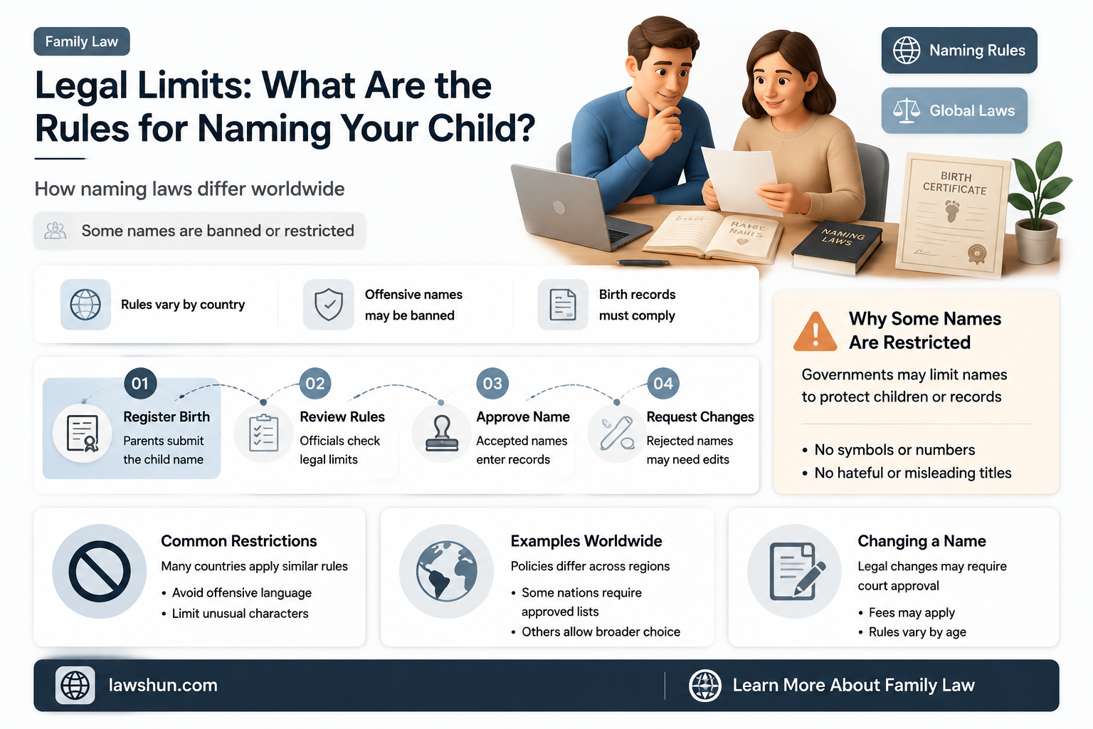 are there any laws on naming your child