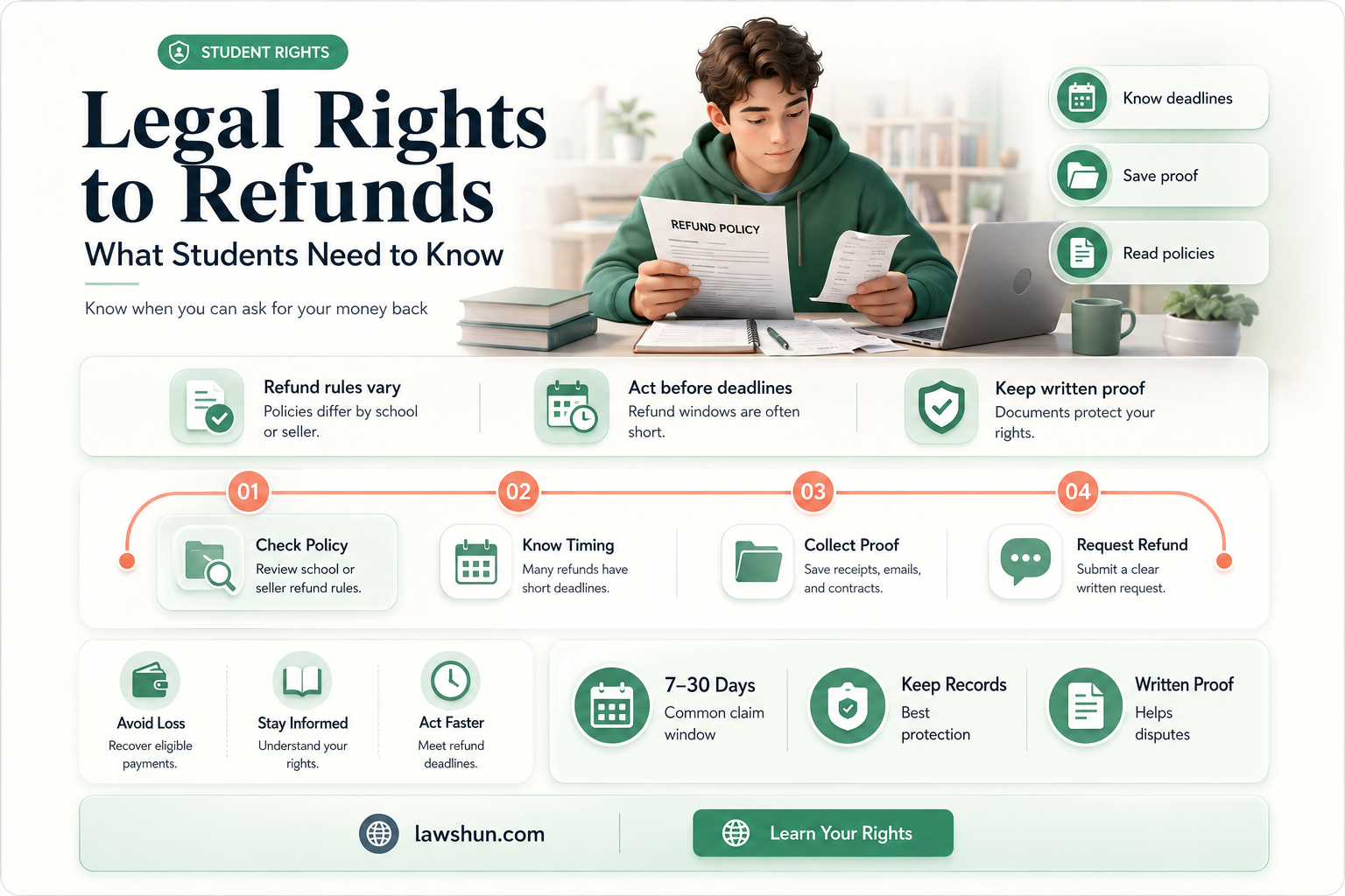 are students entitled to their refund by law