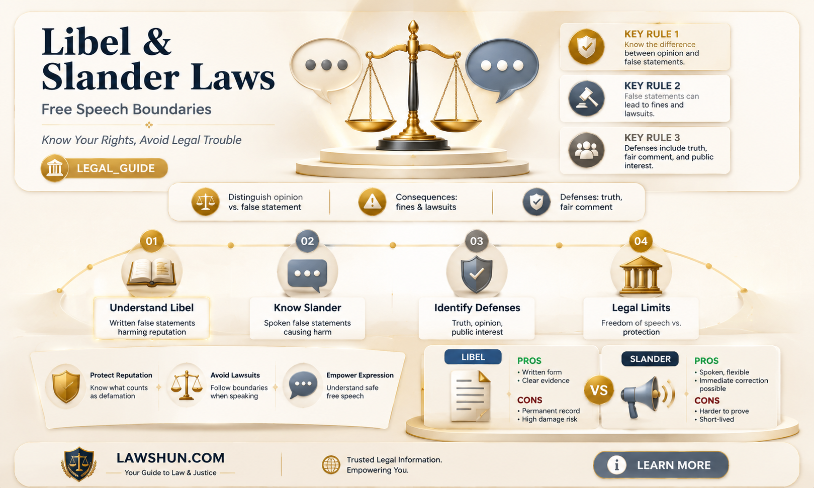 are libel and slander laws first amendment issues
