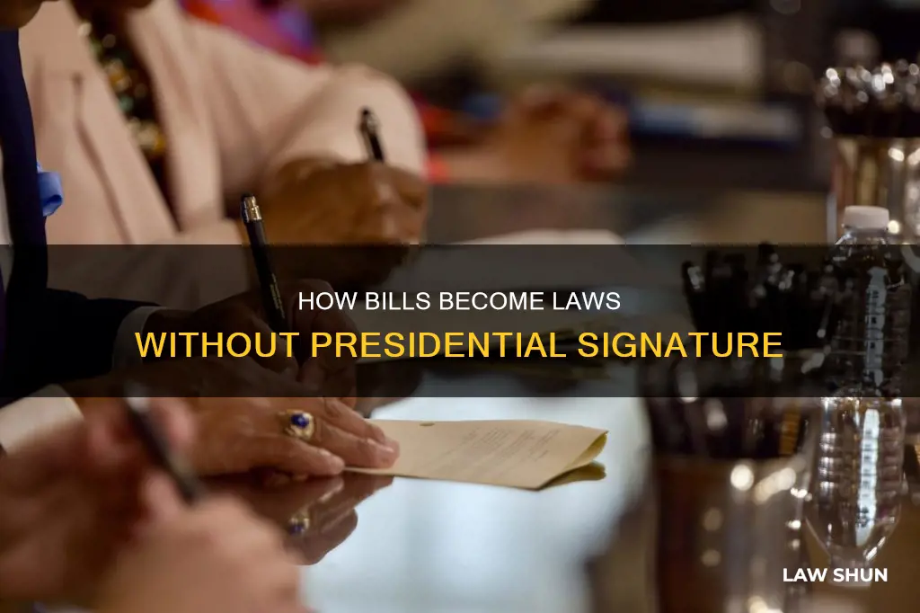 may a bill become a law without the president