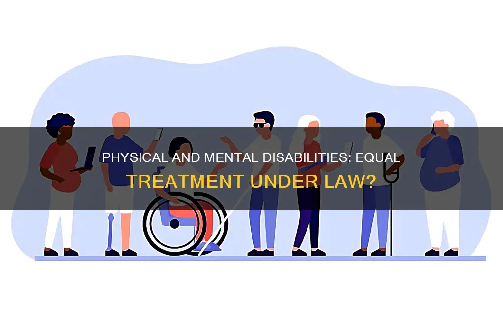 may a law treat physical and mental disabilities differently