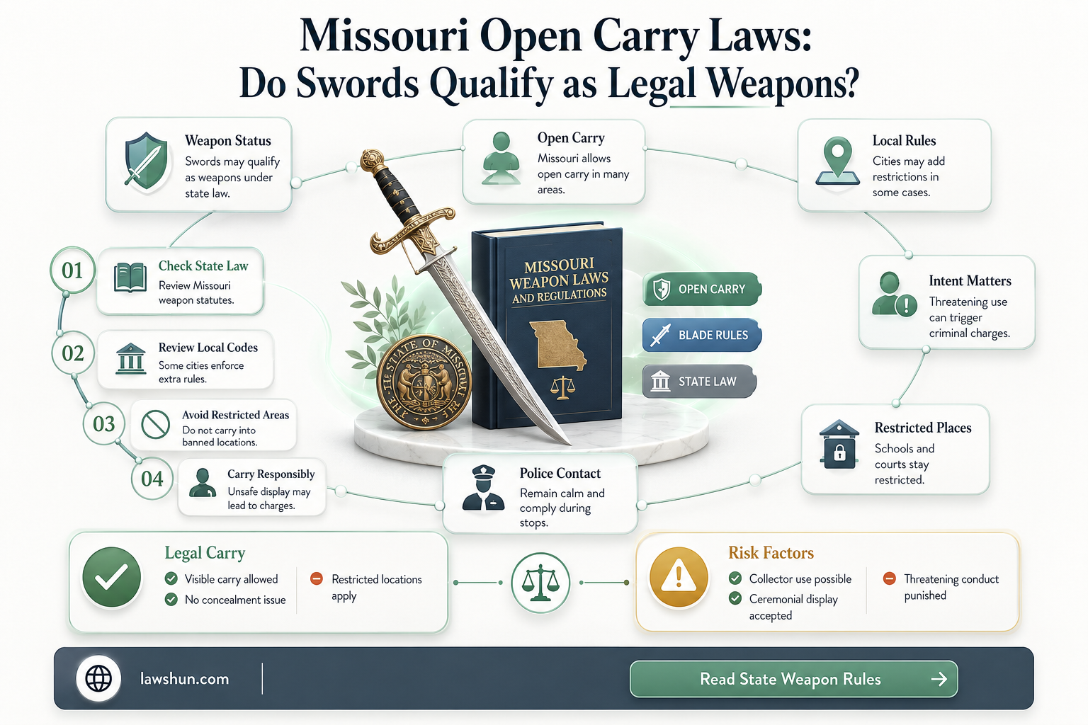 are swords included in open carry laws missouri