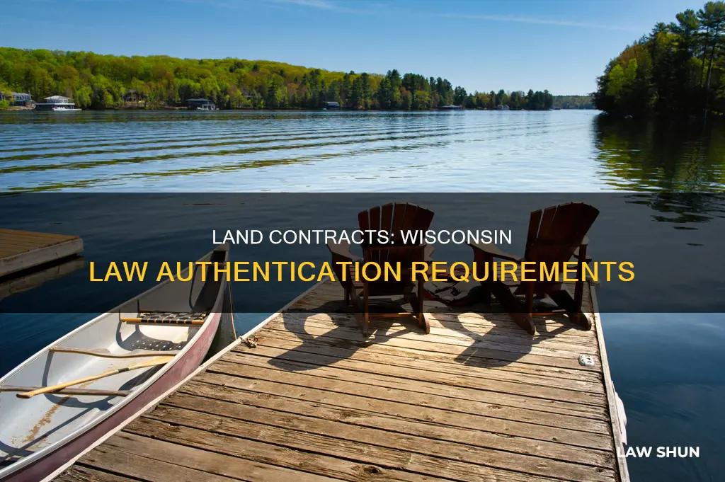 must a land contract be authenticated under wisconsin law