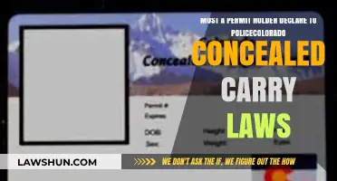 Colorado Concealed Carry: Must Permit Holders Declare to Police?