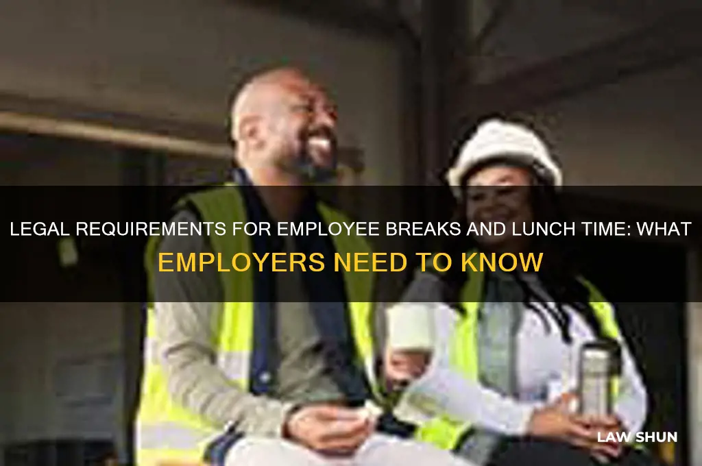 must employers give br eaks and lunch time under law