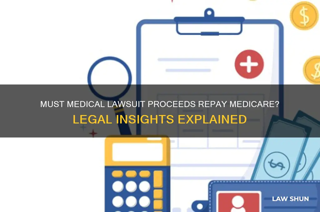 must medical law suit proceeds repay medicare
