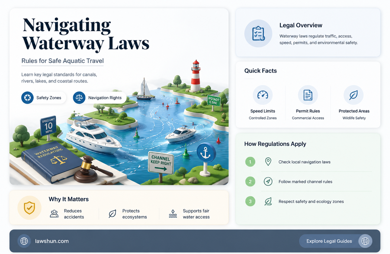 are there any laws for waterways