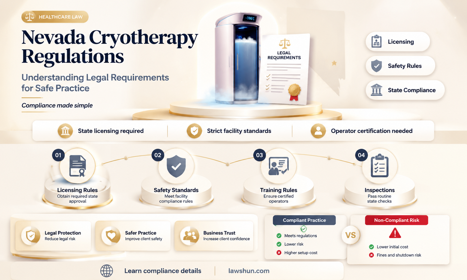are there cryotherapy laws in nevada