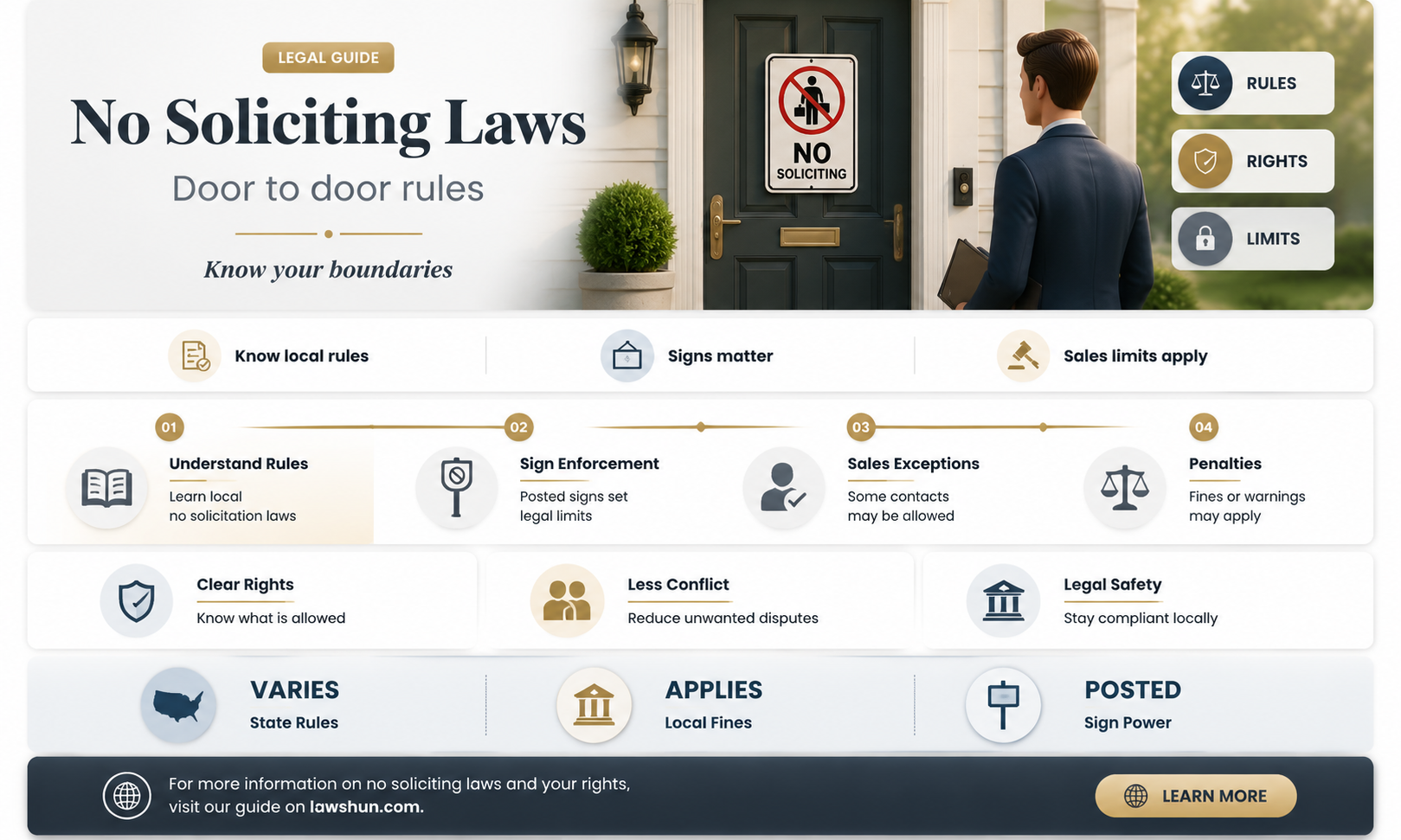 are there laws about no soliciting