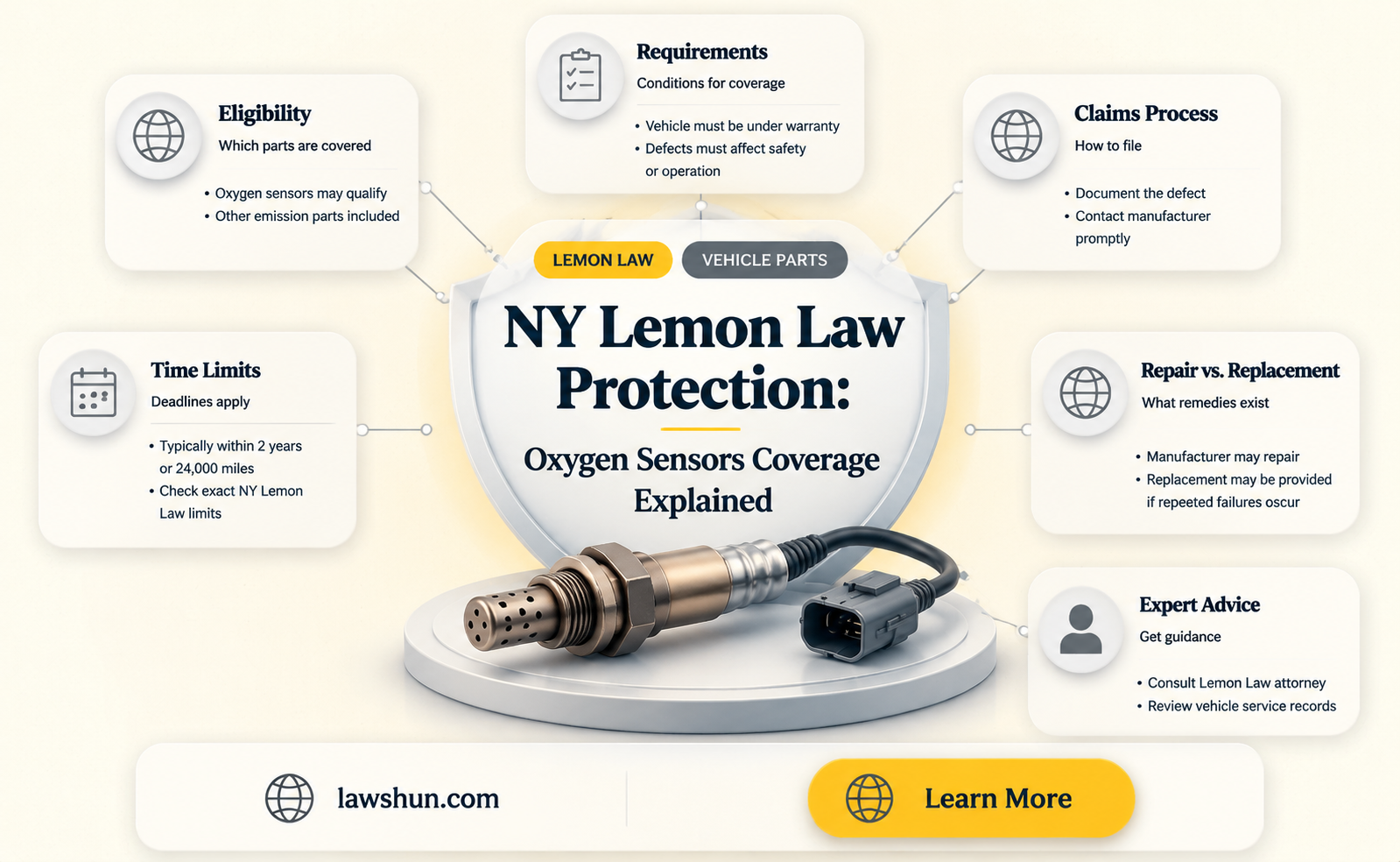 are oxygen sensors covered under lemon law nys