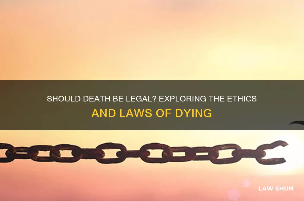 ought to die is there not law for it page