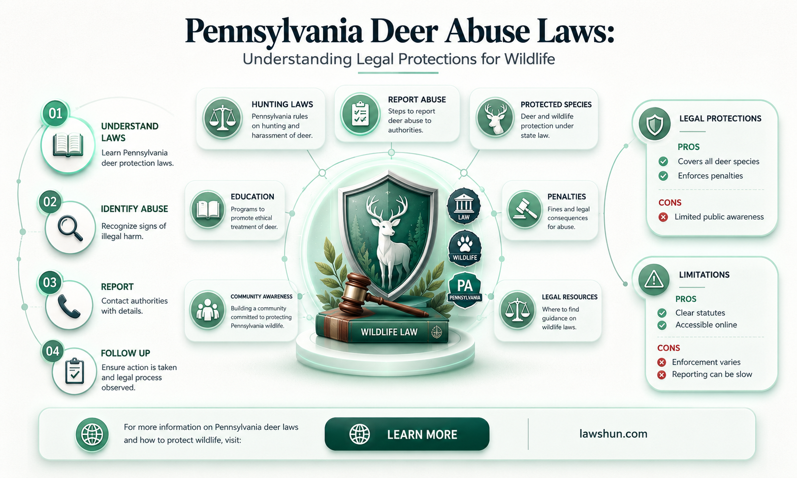 are there any laws against abusing a deer in pa